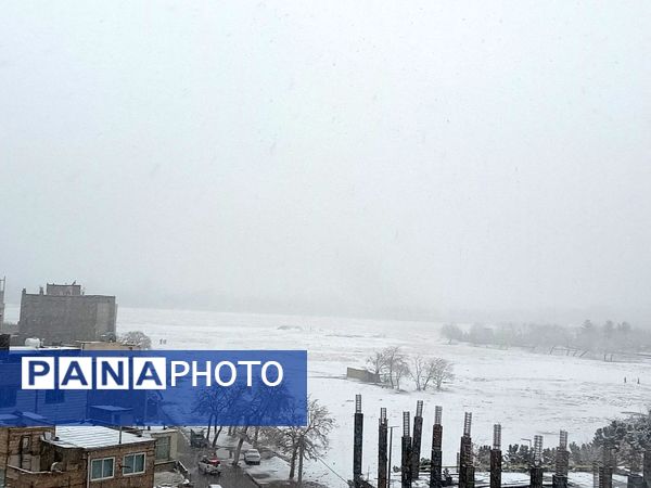 بارش برف در مشهد