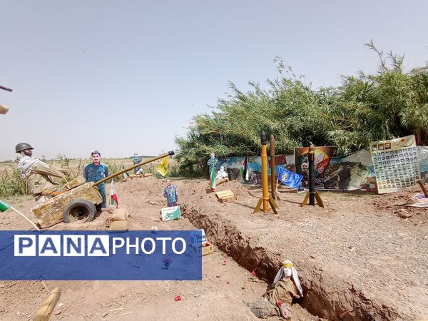 نمایشگاه «غنچه‌های خونین» شهر جعفریه قم 