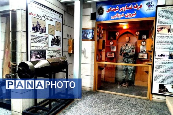 بازدید کاروان راهیان نور از موزه جنگ خرمشهر