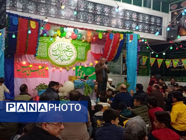 تکیه حسینی غرق در شادی علوی