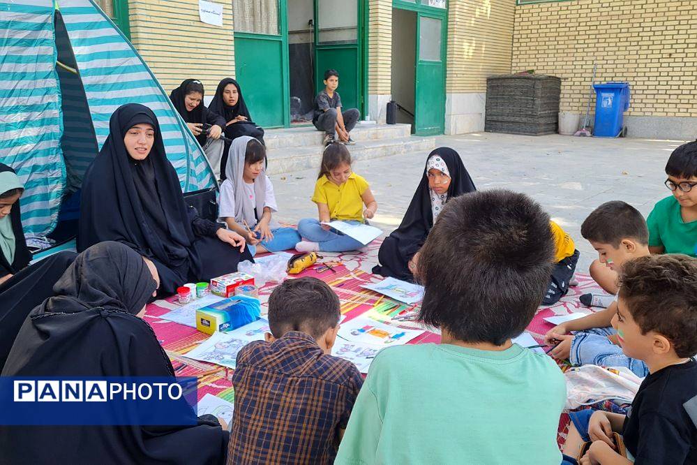 برگزاری رزمایش سراسری بسیجیان در پایگاه مسجد جامع آبسرد