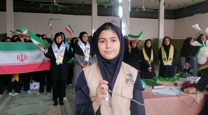 جشن روز دانش آموز دختران دبیرستان حضرت فاطمه و حضرت رقیه در مهدیه شهر بار نیشابور 