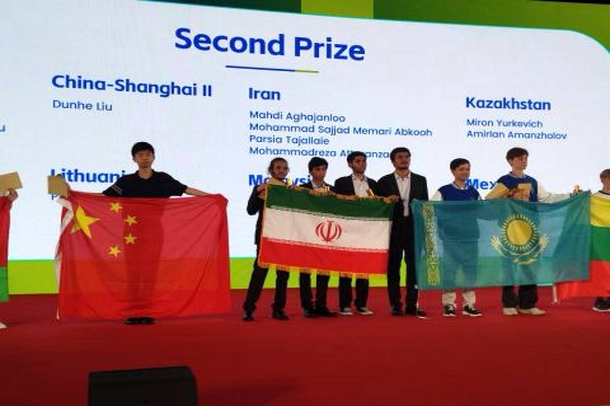 کسب رتبه دوم تیم المپیاد ریاضی ایران در کمپ علمی آموزشی چین 