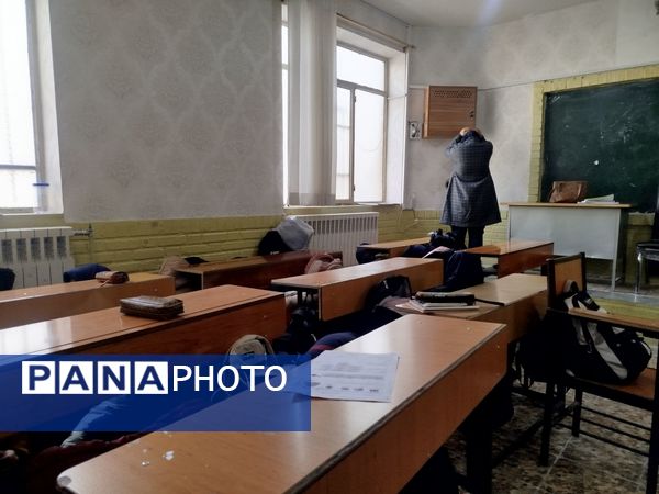 مانور زلزله در دبیرستان مهدی خدابنده