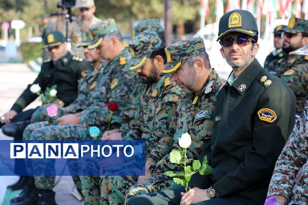 آیین استقبال از پیکرهای مطهر شهدای گمنام در بهشت معصومه(س)