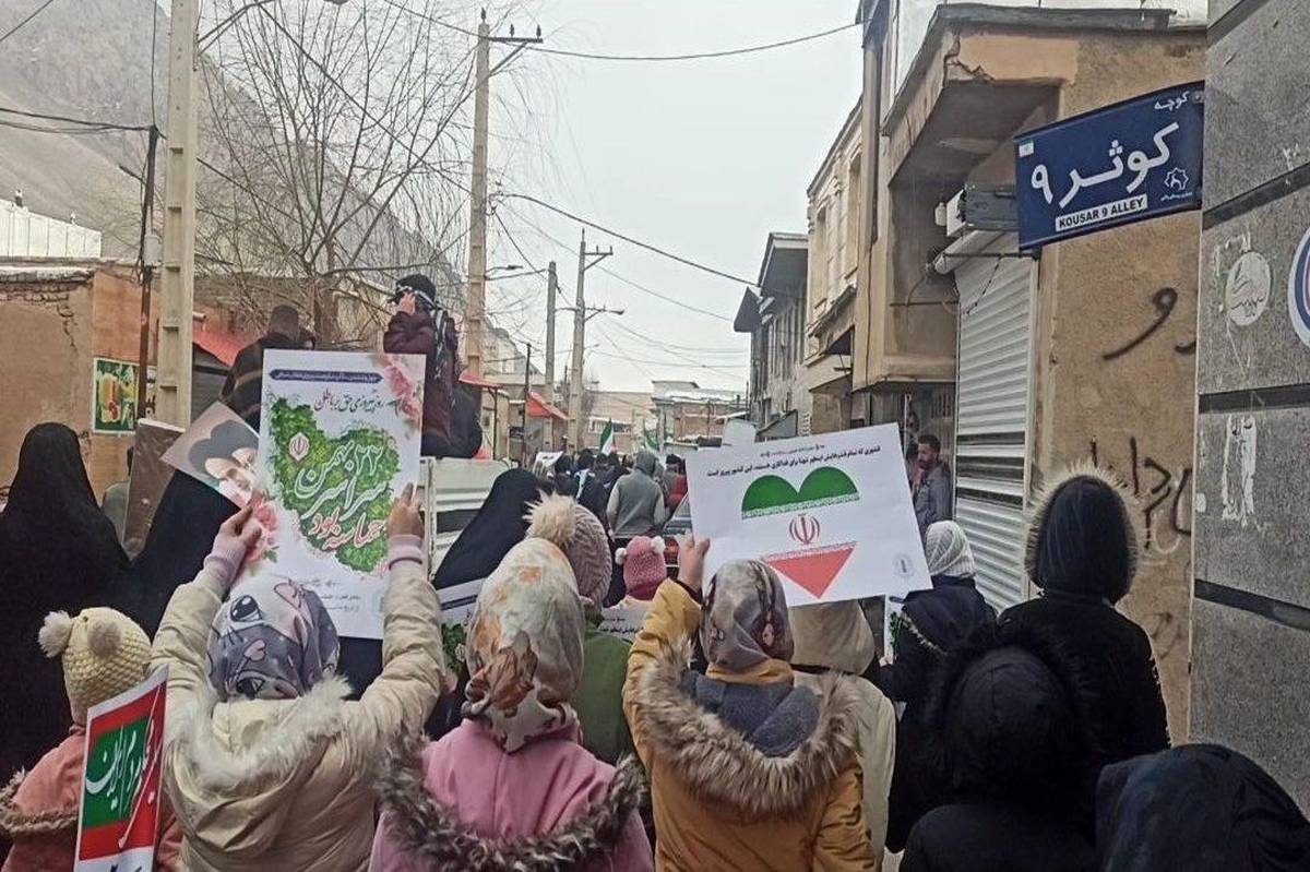 مردم شریف ونایی در راهپیمایی انقلاب باشکوه ایران