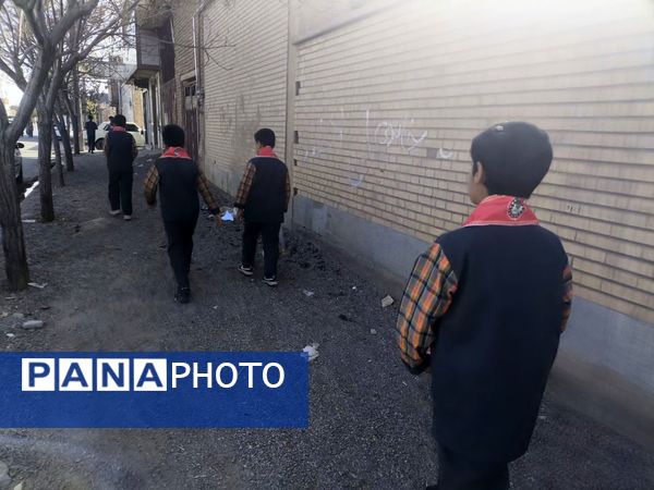 بازدید عوامل اجرایی دبستان شهید پسندیده از کتابخانه فدک فدافن