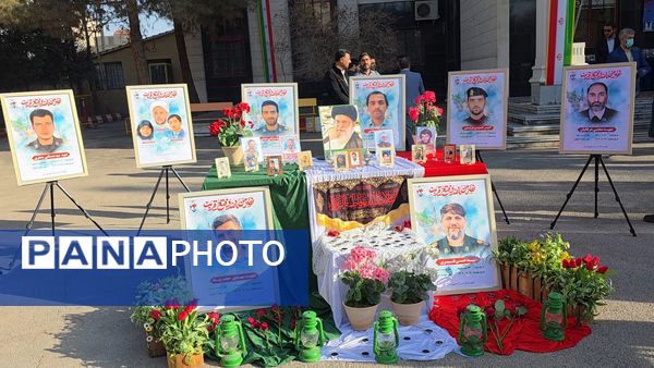 آیین نواختن زنگ پدافند غیرعامل در ناحیه شش مشهد