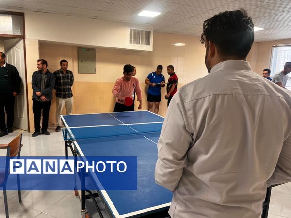 رقابت ورزشی تنیس روی میز فرهنگیان در نوخندان