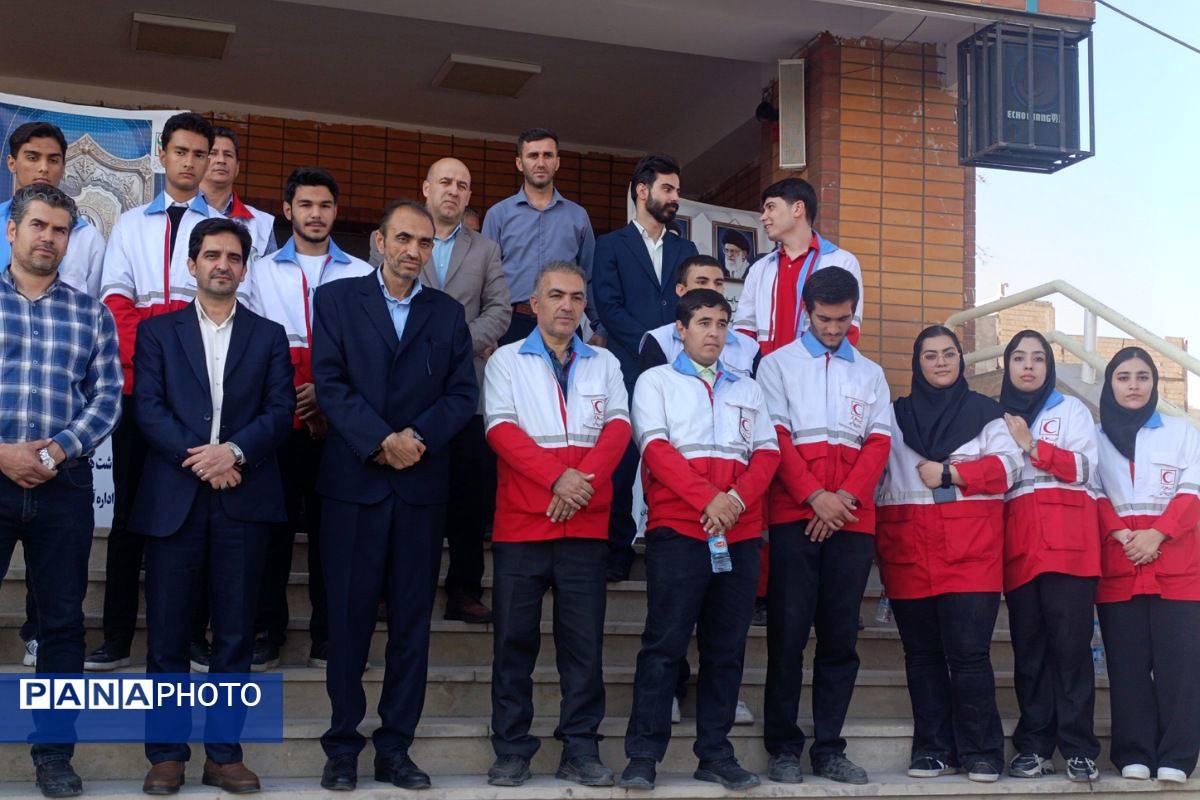 مراسم پدافند غیرعامل در دبیرستان بشارت بهارستاندو