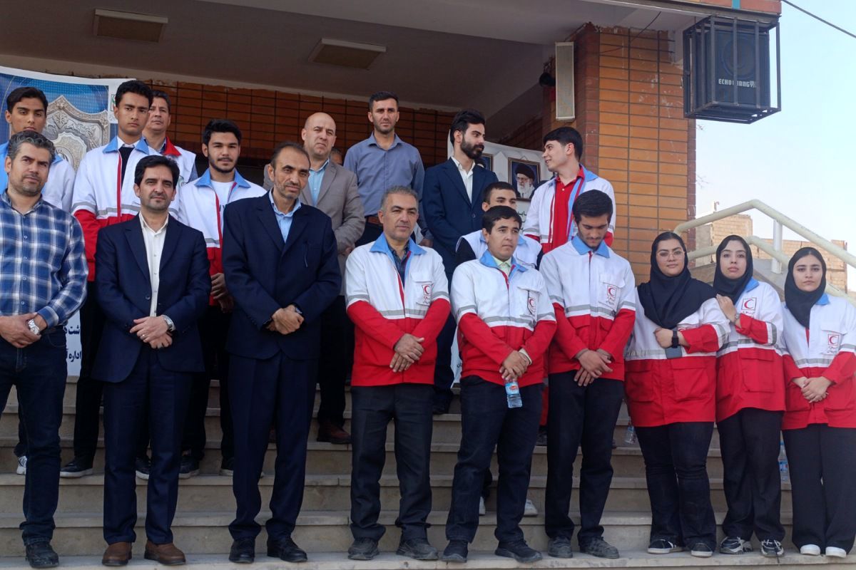 مراسم پدافند غیرعامل در دبیرستان بشارت بهارستان‌دو 