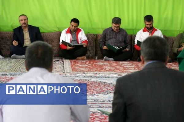 مراسم بزرگداشت هفتمین روز شهادت شهدای خدمت در مهریز