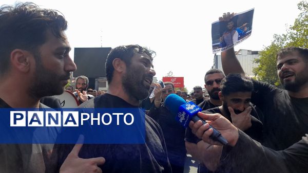 مراسم وداع مردم قهرمان پرور با پیکر پاک جاسم دلاوری در قائمشهر