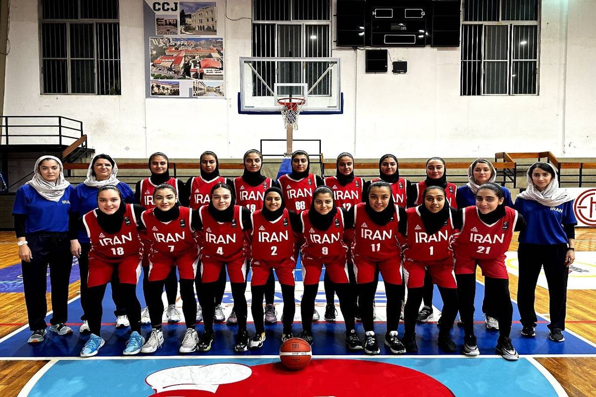 پیروزی تیم بسکتبال زیر ۱۸ سال دختران ایران مقابل لبنان