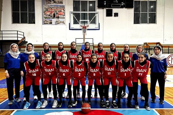 پیروزی تیم بسکتبال زیر ۱۸ سال دختران ایران مقابل لبنان