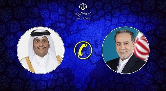 رایزنی وزیران خارجه ایران و قطر درباره مسائل دوجانبه و منطقه‌ای