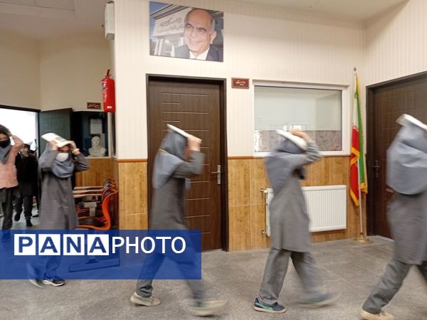 مانور زلزله در دبستان مصلی نژاد حضرت زینب(س)