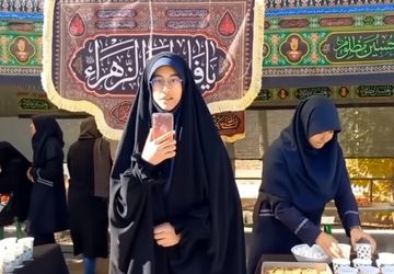 برگزاری مراسم عزاداری در دبیرستان شهید حسین جواهریان