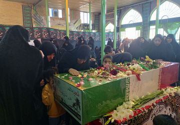 مراسم تشیع پیکر مطهرشهید گمنام در شهر صغاد