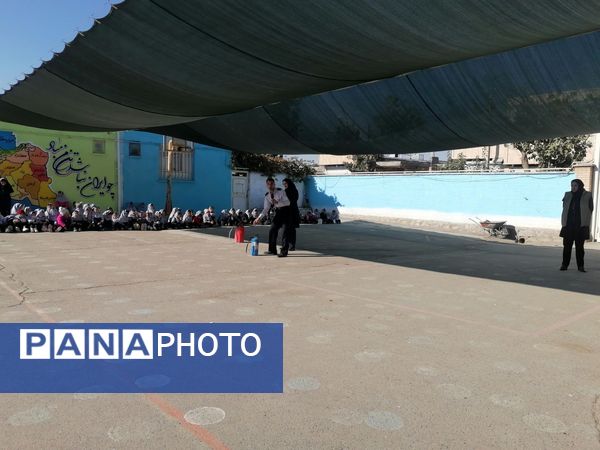 آموزش اطفاء حریق در مدرسه ناهید نخودی
