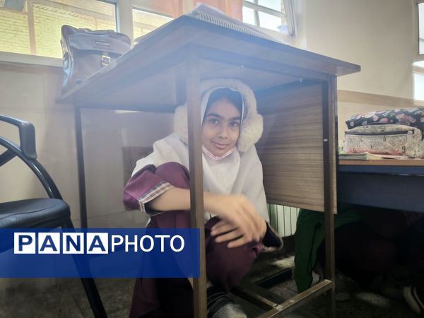 مانور زلزله در دبستان شطیطه۲