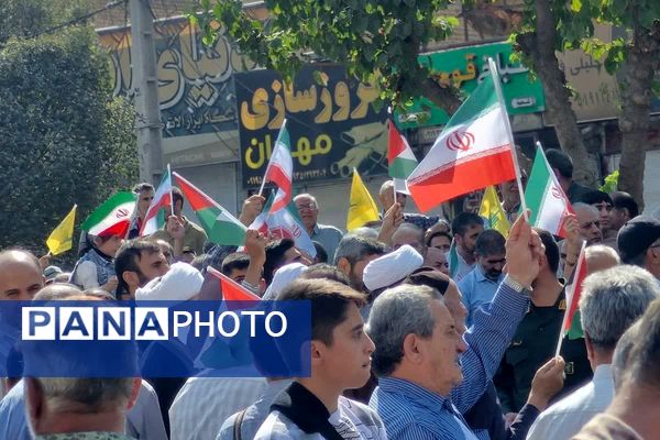 حضور پرشور مردم قرچک در راهپیمایی بشارت نصر