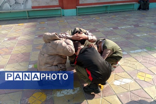 مانور زلزله در مدارس شهرستان ملارد