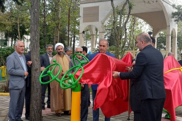 افتتاح تجهیزات ورزشی جدید در پارک شهر خشکبیجار