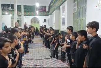 دل‌های کودکان و نوجوانان کلاته‌رودبار در شب پنجم محرم بی‌تاب کربلا بود
