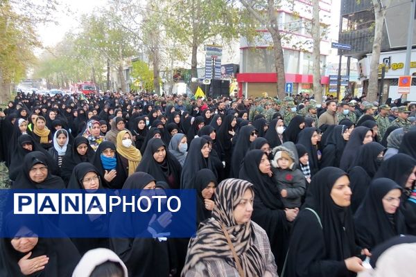 استقبال از شهدای گمنام در شهرستان بجنورد 