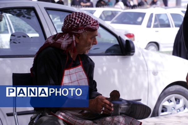 روایت تصویری از راه عشق مشهد در سوگ امام رضا(ع)