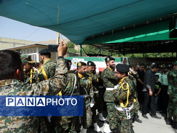 مراسم وداع با شهید «امین عسگری» در گهرو