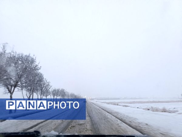 بارش برف و باران در بروجن