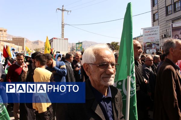 مردم ایلام، در روز جهانی قدس، جنایات صهیونیست‌ها را محکوم کردند