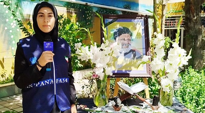 مراسم گرامیداشت شهیدان راه خدمت در دبیرستان شاهد نرجس فولادشهر 