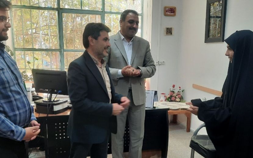 تجلیل از دانش‌آموز خبرنگار پانا توسط  آموزش و پرورش شهرستان سربیشه