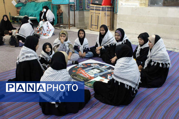 جلوه‌هایی از حلقه‌های صالحین نوجوانان بسیجی در شهر جعفریه