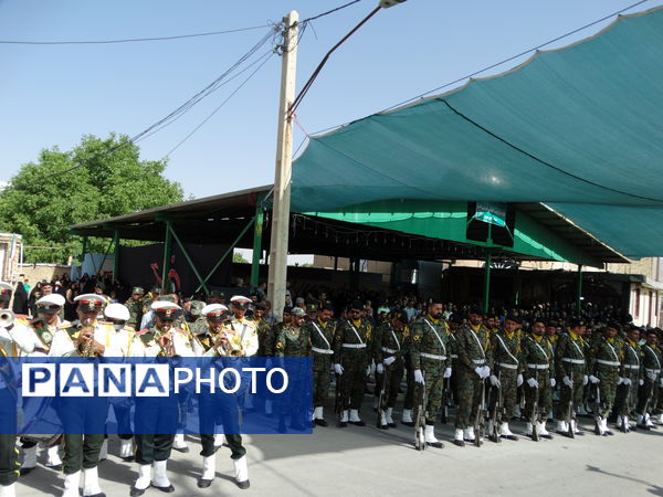 مراسم وداع با شهید «امین عسگری» در گهرو