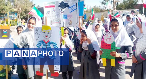 راهپیمایی باشکوه ۱۳ آبان در خاتم؛ روز ملی مبارزه با استکبار 