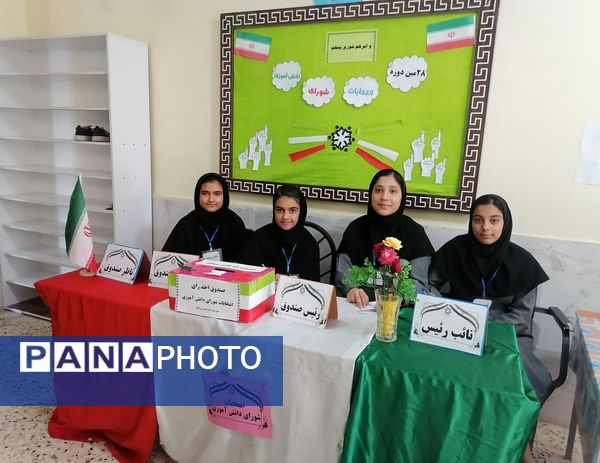 انتخابات شورای دانش آموزی در دبیرستان حاج مهدی روحانی خلیل آباد 