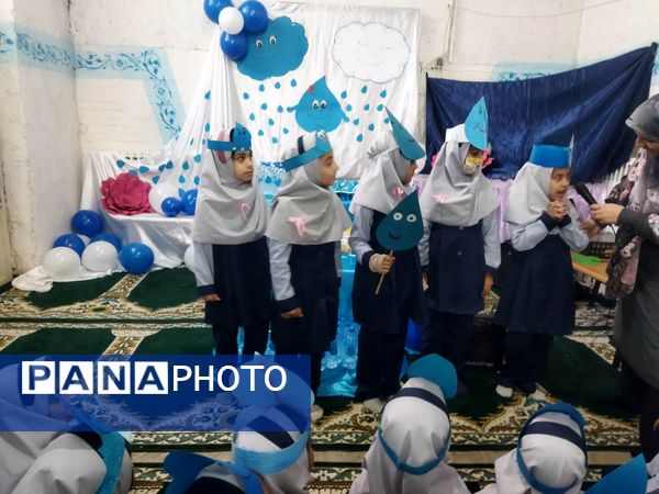 جشن آب برای دانش آموزان دبستان ناهید  نخودی نیشابور 