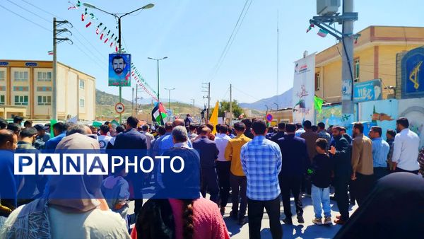 حضور پرشور کودکان و نوجوانان در راهپیمایی روز قدس لنده