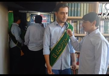 محفل عزاداری دانش آموزان سمپاد قم در هیات رایه‌ المهدی(عج) 