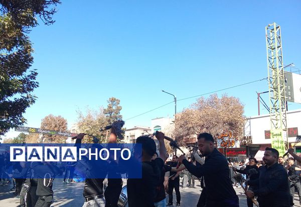 مراسم عزاداری شهادت حضرت فاطمه زهرا (س) در خیابان های نیشابور