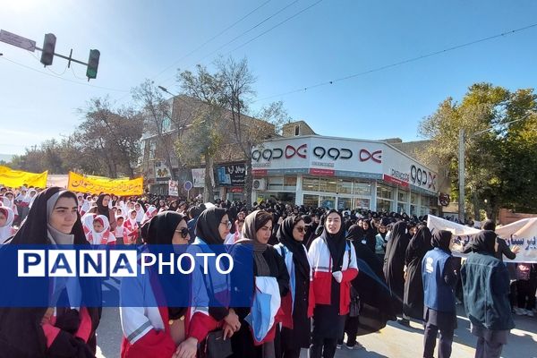 راهپیمایی روز ۱۳ آبان در شهرستان سملقان