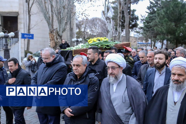 مراسم وداع با فرماندار فقید مراغه