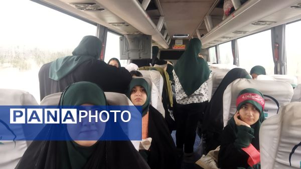 اعزام دانش‌آموزان دختر قائمشهری به اردوی راهیان نور