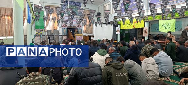 جلوه‌هایی از اقتدار بسیجیان در مسجد صاحب الزمان آشخانه 