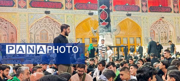 مراسم وداع کاروان فرستادگان امام رضا علیه السلام در نجف