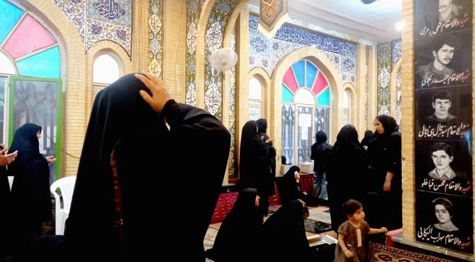 برگزاری مراسم دعای استغاثه در گلزار شهدای شهرستان گرمسار 